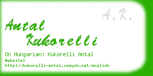 antal kukorelli business card